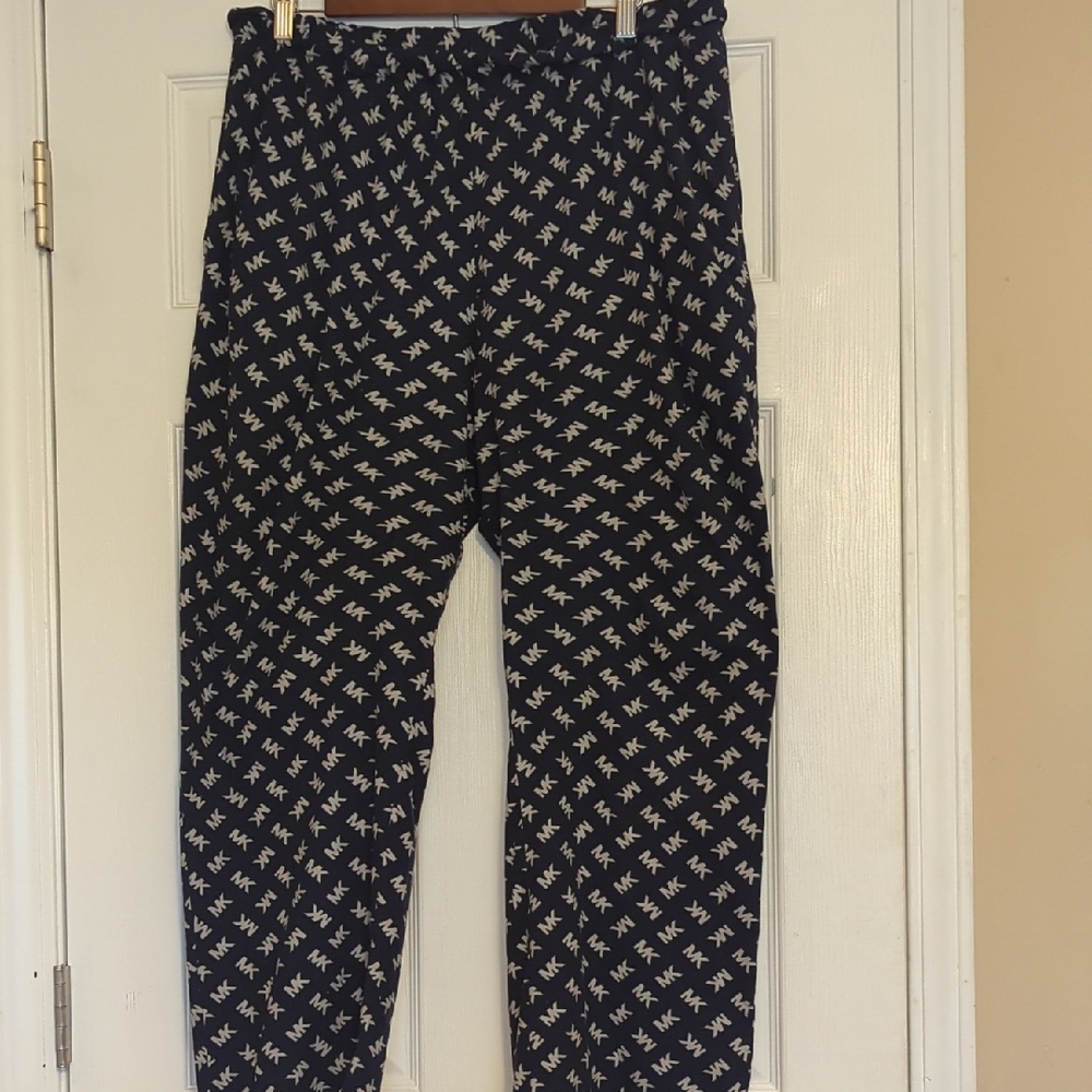 Michael Kors Women's Navy Logo-Print Pajama Pants